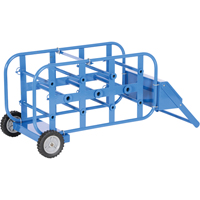 Chariot portatif pour mat&eacute;riaux bobin&eacute;s, Acier, 11 Montants, 19-1/2" la x 43-1/4" h x 17-1/2" p, Capacit&eacute; de 150 lb TGS INDUSTRIEL