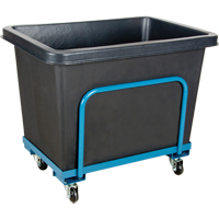 Tapered Wall Box Truck, Polyethylene, 37" L x 26" W x 30" H, 9 cu. ft. Volume, 800 lbs. Capacity TGS INDUSTRIEL