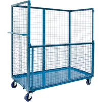Chariot grillag&eacute; pour transport , Acier, 24" x 55" x 36", Capacit&eacute; 1200 lb TGS INDUSTRIEL