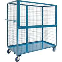 Chariot grillag&eacute; pour transport , Acier, 24" x 55" x 36", Capacit&eacute; 1200 lb TGS INDUSTRIEL