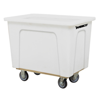 Box Truck, White Polyethylene, 42" L x 30" W x 36" H, 20 cu. ft. Volume, 600 lbs. Capacity TGS INDUSTRIEL