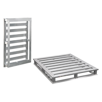 Palette &agrave; cadre tubulaire en aluminium 4 c&ocirc;t&eacute;s TGS INDUSTRIEL