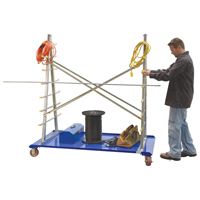 Chariot &agrave; cadre en A pour barres et tuyaux, Acier, 36-3/4" la x 73-3/4" p x 72-1/2" h, Capacit&eacute; de 2000 lb TGS INDUSTRIEL