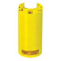 Butoir en poly pour rayonnage, 5" la x 6" lo x 8" h, Jaune TGS INDUSTRIEL