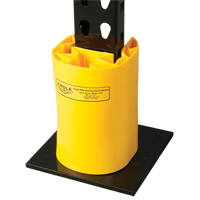 Butoir en poly pour rayonnage, 5" la x 6" lo x 8" h, Jaune TGS INDUSTRIEL