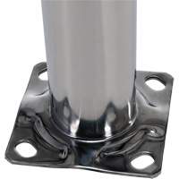 Safety Bollard, Stainless Steel, 36" H x 8" W, Silver TGS INDUSTRIEL