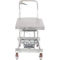 Manual Hydraulic Scissor Lift Table, 35-1/2" L x 20" W, Partial Stainless Steel, 800 lbs. Capacity TGS INDUSTRIEL
