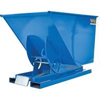 Conteneur autobasculeur, Acier, 1 vg³, Bleu TGS INDUSTRIEL