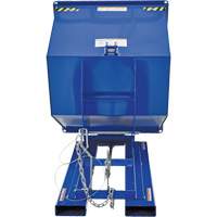 Conteneur autobasculeur, Acier, 1 vg³, Bleu TGS INDUSTRIEL