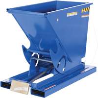 Self-Dumping Hopper, Steel, 1/3 cu.yd., Blue TGS INDUSTRIEL