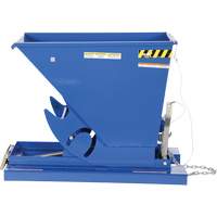 Self-Dumping Hopper, Steel, 1/3 cu.yd., Blue TGS INDUSTRIEL