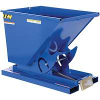 Conteneur autobasculeur, Acier, 1/2 vg³, Bleu TGS INDUSTRIEL