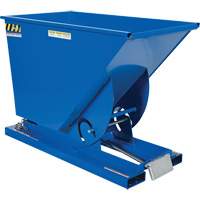 Conteneur autobasculeur, Acier, 3/4 vg³, Bleu TGS INDUSTRIEL