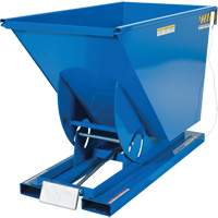 Conteneur autobasculeur, Acier, 3/4 vg³, Bleu TGS INDUSTRIEL
