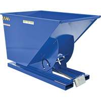 Conteneur autobasculeur, Acier, 1 vg³, Bleu TGS INDUSTRIEL
