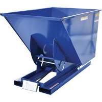 Conteneur autobasculeur, Acier, 1 vg³, Bleu TGS INDUSTRIEL