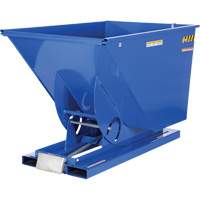 Conteneur autobasculeur, Acier, 1-1/2 vg³, Bleu TGS INDUSTRIEL