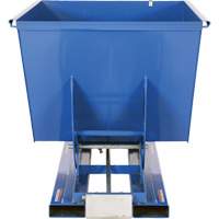 Conteneur autobasculeur, Acier, 1-1/2 vg³, Bleu TGS INDUSTRIEL