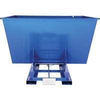 Conteneur autobasculeur, Acier, 2-1/2 vg³, Bleu TGS INDUSTRIEL