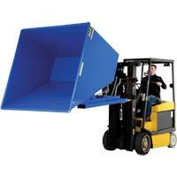 Conteneur autobasculeur, Acier, 2-1/2 vg³, Bleu TGS INDUSTRIEL