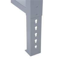 Pattes d'&eacute;tabli pour service industriel, Acier, 24" p x 34" h, Simple TGS INDUSTRIEL