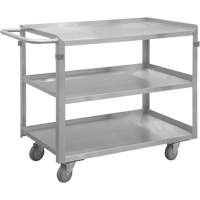 Chariot avec tablettes de calibre industriel, 3 Tiers, 16-3/4" la x 34" h x 30-7/16" p, Capacit&eacute; 600 lb TGS INDUSTRIEL