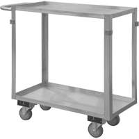 Chariot avec tablettes de calibre industriel, 2 Tiers, 16-3/4" la x 34" h x 36-7/16" p, Capacit&eacute; 600 lb TGS INDUSTRIEL