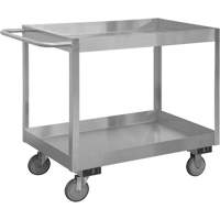 Chariot avec tablettes de calibre industriel, 2 Tiers, 18-1/8" la x 35" h x 36" p, Capacit&eacute; 1200 lb TGS INDUSTRIEL