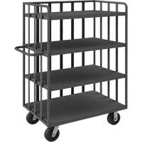 Chariot &agrave; tablettes ouvert portatif, 4 Tiers, 31-1/8" la x 57-1/2" h x 56-1/8" p, Capacit&eacute; 3600 lb TGS INDUSTRIEL