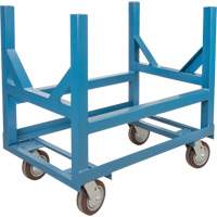 Chariot &agrave; berceaux pour tuyaux et barres, 24" lo x 24" la x 34" h, Capacit&eacute; de 2500 lb, Roue Polyur&eacute;thane TGS INDUSTRIEL
