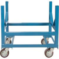 Chariot &agrave; berceaux pour tuyaux et barres, 24" lo x 24" la x 34" h, Capacit&eacute; de 2500 lb, Roue Polyur&eacute;thane TGS INDUSTRIEL