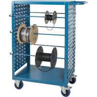 Chariot mobile pour mat&eacute;riaux bobin&eacute;s, Acier, 6 Montants, 21" la x 48" h x 38" p, Capacit&eacute; de 1200 lb TGS INDUSTRIEL