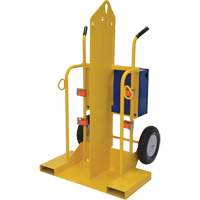 Welding Cylinder Torch Cart, Foam-Filled Wheels, 24" W x 19-1/2" L Base, 500 lbs. TGS INDUSTRIEL