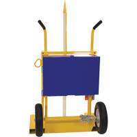 Welding Cylinder Torch Cart, Foam-Filled Wheels, 24" W x 19-1/2" L Base, 500 lbs. TGS INDUSTRIEL