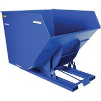Conteneur autobasculeur, Acier, 4 vg³, Bleu TGS INDUSTRIEL