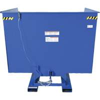 Conteneur autobasculeur, Acier, 4 vg³, Bleu TGS INDUSTRIEL