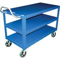 Chariot &agrave; poign&eacute;e ergonomique Ergo-Handle, 4000 lb Capacit&eacute;, Acier, 24-1/2" la x 41" ha x 54-7/8" p, Bordure vers le bas TGS INDUSTRIEL
