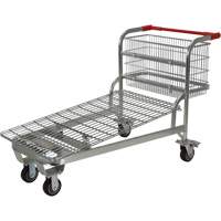 Chariot en treillis emboîtable, Acier, 28-3/4" x 37-1/16" x 59-5/8", Capacit&eacute; 275 lb TGS INDUSTRIEL