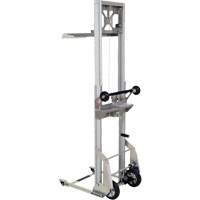 Appareil de levage portatif en aluminium, M&eacute;canisme Pompe au pied, Capacit&eacute; de 200 lb, Levage max de 61" TGS INDUSTRIEL