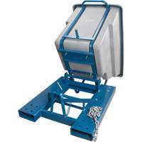 Self-Dumping Hopper, Polyethylene, 5/8 cu.yd., Grey TGS INDUSTRIEL
