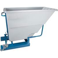 Self-Dumping Hopper, Polyethylene, 1-1/10 cu.yd, Grey TGS INDUSTRIEL