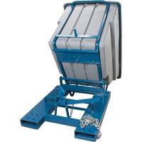 Self-Dumping Hopper, Polyethylene, 1-1/10 cu.yd, Grey TGS INDUSTRIEL