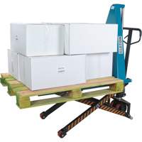 L&egrave;ve-palette manuel &agrave; ciseaux, 45-1/4" lo x 27" la, Acier, Capacit&eacute; de 3300 lb TGS INDUSTRIEL