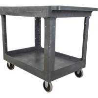 Utility Service Cart, 2 Tiers, 24-5/8" x 32-1/2" x 40", 550 lbs. Capacity TGS INDUSTRIEL