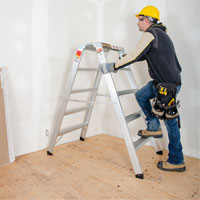 Poste de travail chevalet de sciage portatif, Cadre Aluminium, 12-1/4" p x 56" h TGS INDUSTRIEL