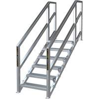 SmartStairs 6-10 Steps Modular Construction Stair System, 75" H TGS INDUSTRIEL