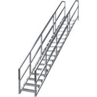 SmartStairs 17-21 Steps Modular Construction Stair System, 157-1/2" H TGS INDUSTRIEL