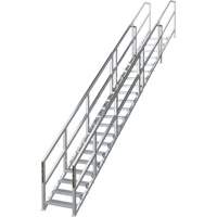 SmartStairs 17-21 Steps Modular Construction Stair System, 157-1/2" H TGS INDUSTRIEL