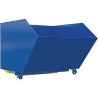 Conteneur autobasculeur robuste en style H, Acier, 1-1/2 vg³, Bleu TGS INDUSTRIEL