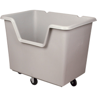 Chariot-caisse Starcart &agrave; c&ocirc;t&eacute; ouvert, Poly&eacute;thyl&egrave;ne, 46" lo x 31" la x 49" h, Volume 24 pi³, Capacit&eacute; 900 lb TGS INDUSTRIEL